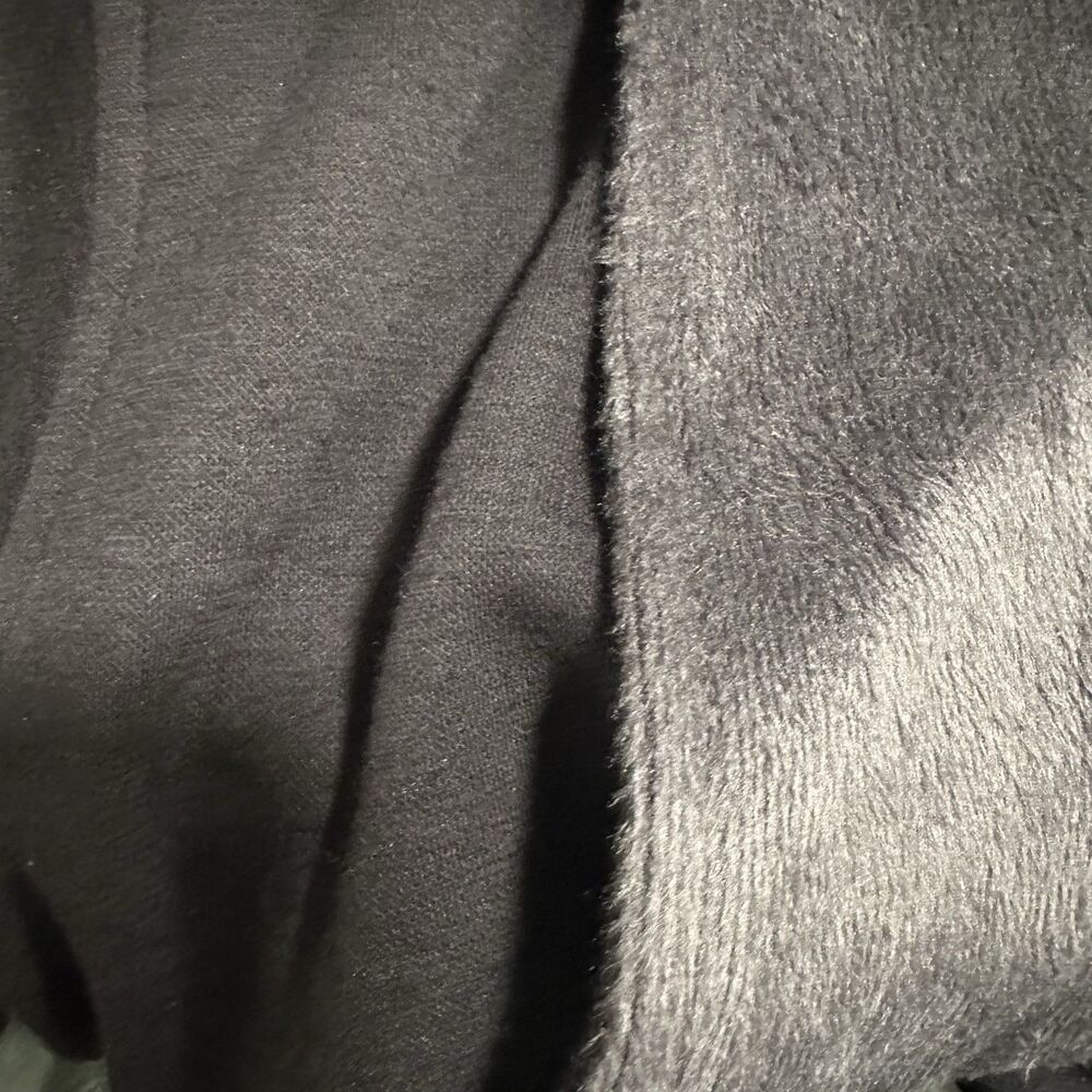NEW UGG Men's Robinson Robe Black Heather Grey Lined Size M/L - Picture 8 of 9